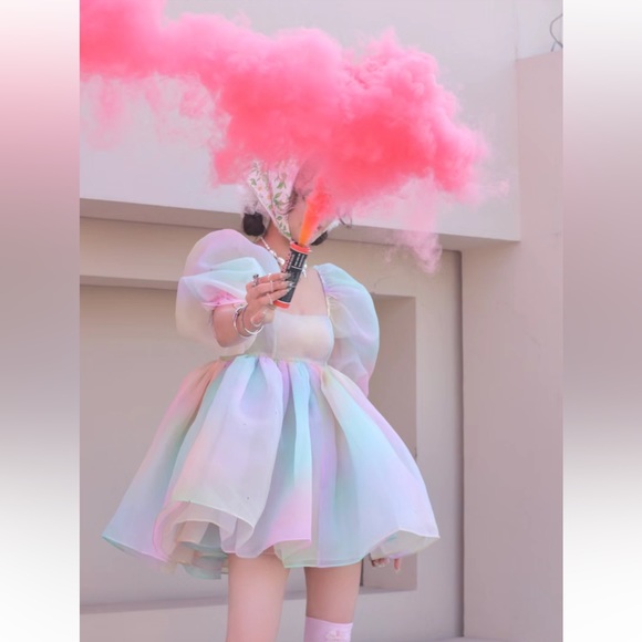 NWT Selkie puff dress. Size S - Picture 11 of 16